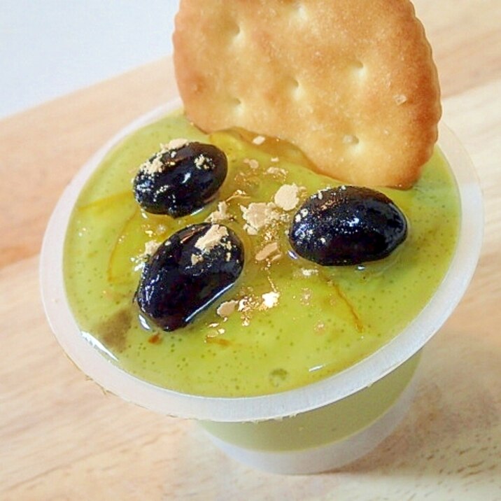 リッツ 柚子茶 黒豆on抹茶プリン レシピ 作り方 By ぷ みぃまま 楽天レシピ